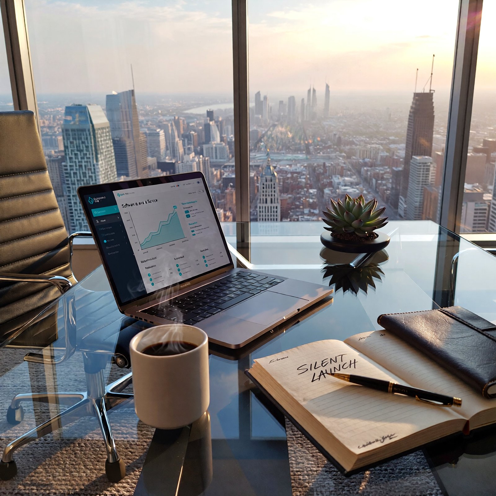 How to launch B2B SaaS without funding using a silent launch framework on a laptop