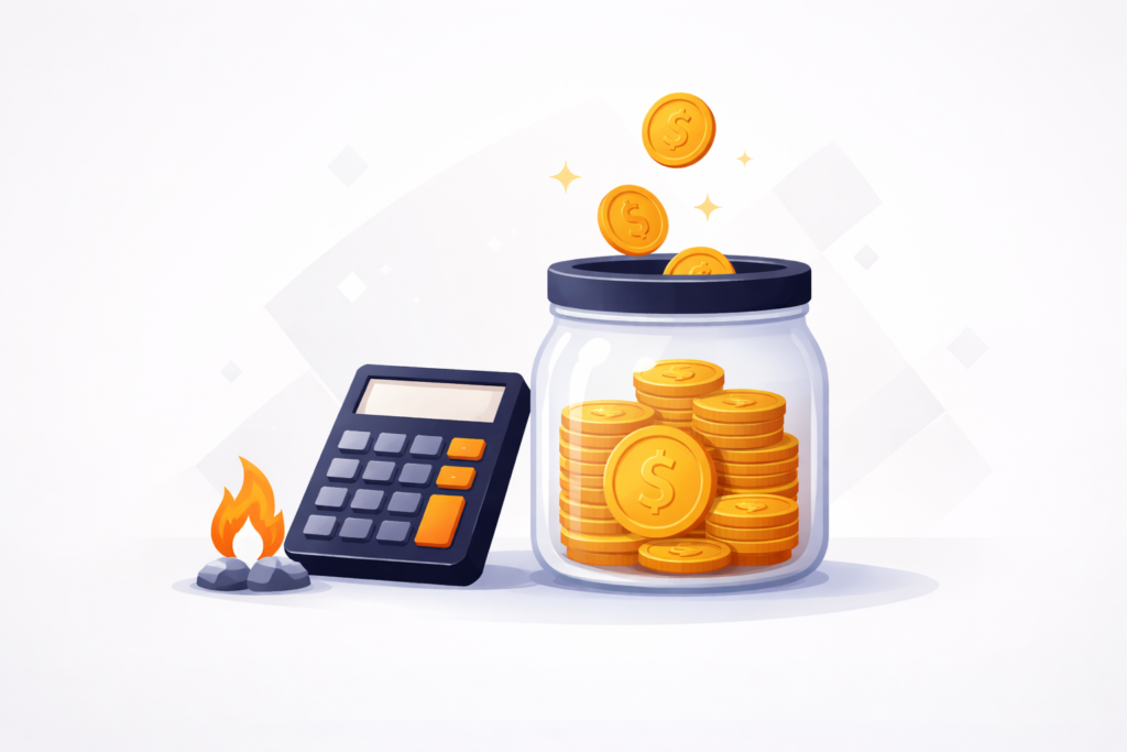 Step 1 to fund a SaaS startups without VC, minimize initial burn with cost tracking and expense reduction using free financial calculators